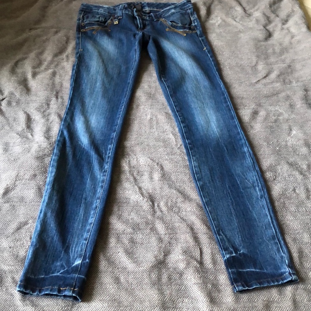 Armani Exchange dark blue jeans